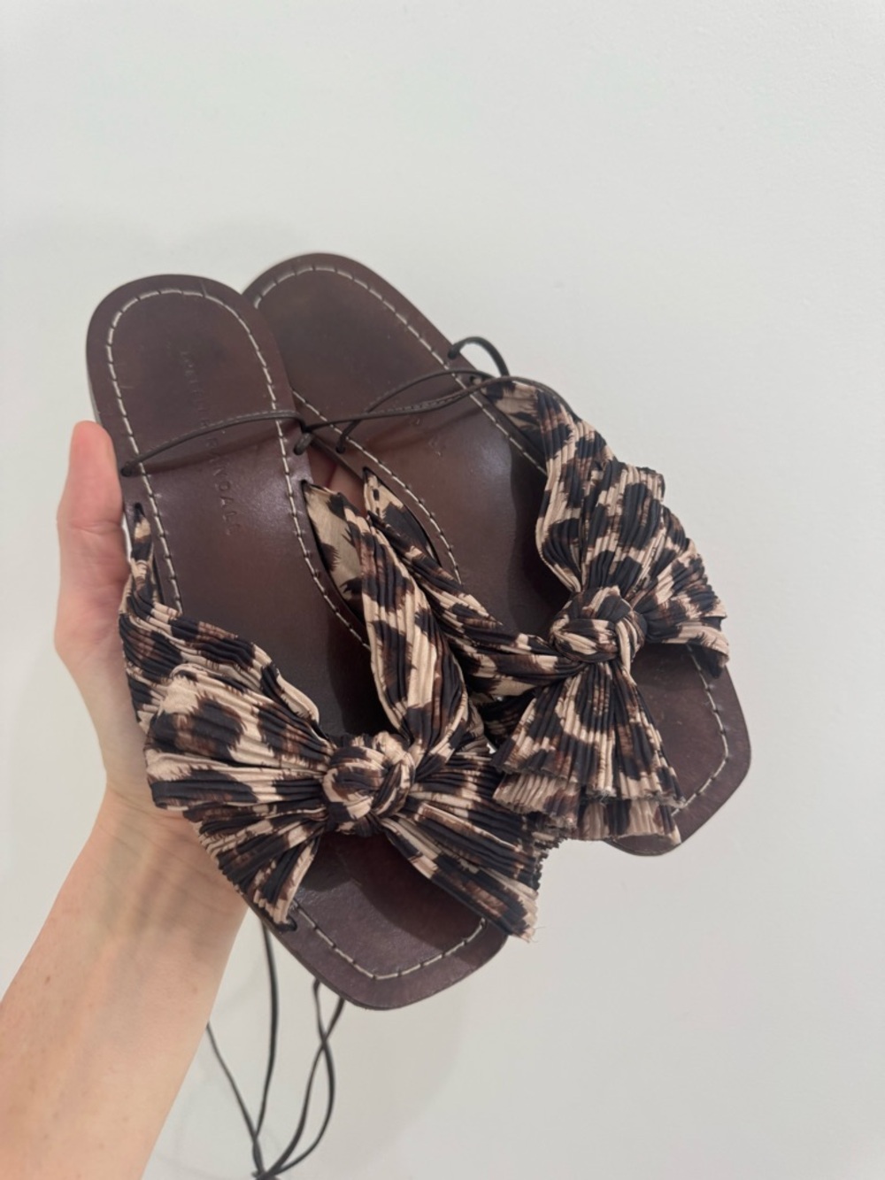 Loeffler Randall Peony Sandals in Leopard Print - Picture 7 of 10